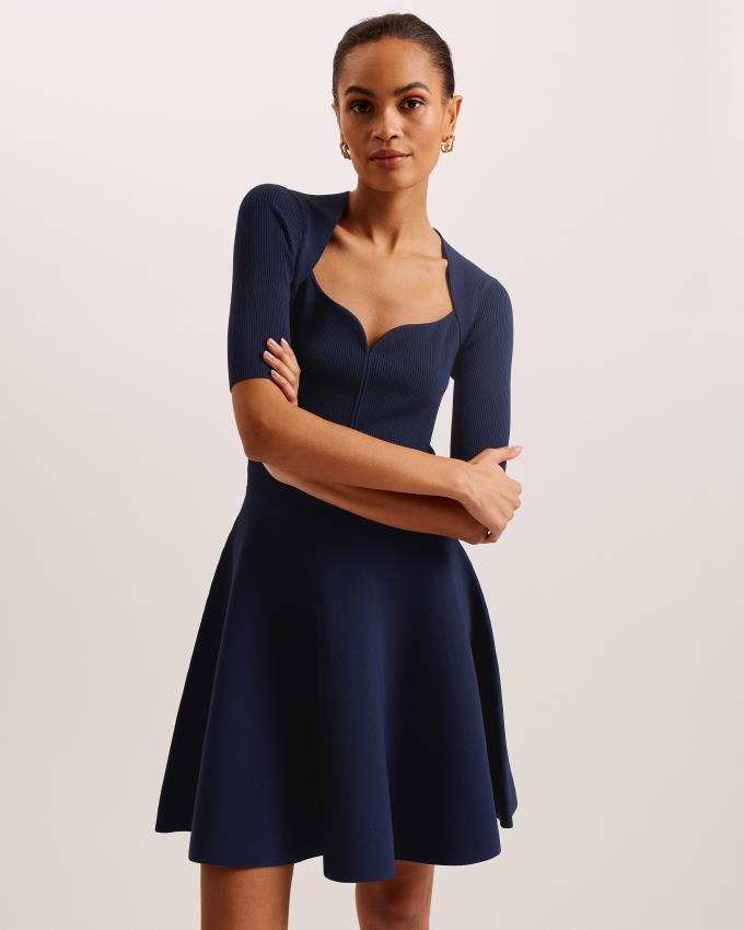 Peignoir Ted Baker Sweetheart Neckline Bleu Marine Femme | NBX-77528613